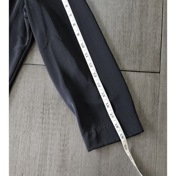 Susan Graver Style Liquid Knit 3/4 Sleeve Open Front Cardigan Black M Collared - Picture 5 of 7